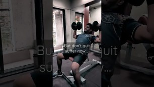 'Motivate yourself (shoulder workout) (overhead db press) #gym #shorts'