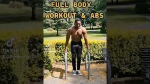 'Full Body Workout! Always Motivate Yourself in the Park! To Get Six Pack Workout. #shorts'