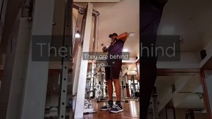 'Motivate yourself (shoulder workout) (cable upright rows) #shorts #gym'