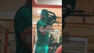 'motivate yourself (biseps workout) (ez barbell curl) #gym #shorts'