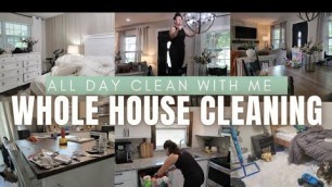 'All day whole house clean with me | Major cleaning motivation | satisfying before and afters !'