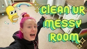 'clean ur messy room with me! (real time, motivation/body doubling for adhd, depression, and more)'