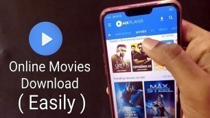 'How To Download MX Player Online Movies 2020 || MX PLAYER ONLINE MOVIE DOWNLOAD ||'