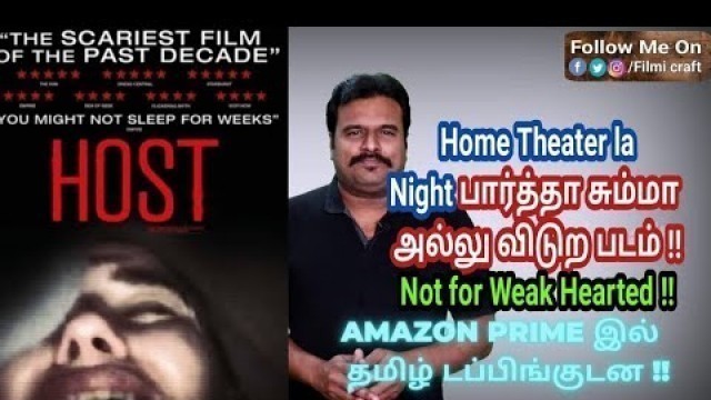 'Host (2020) British Horror Thriller Review in Tamil by Filmi craft Arun'