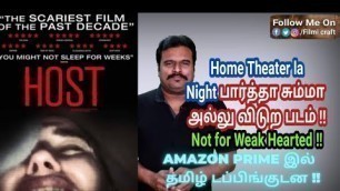 'Host (2020) British Horror Thriller Review in Tamil by Filmi craft Arun'