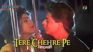 'Tere Chehre Pe | Shah Rukh Khan | Shilpa Shetty | Baazigar Movie Song | Kumar Sanu | Anu Malik Hits'