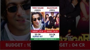 'Tere Naam Vs Baazigar Movie Comparision || Box Office Collection #shorts'