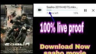 'Saaho full movie kaise download kare Hindi HD mein with proof on my channel||by All Latest Technique'