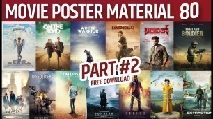 'New Banner Editing | 80 Movie Poster Banner Editing material download | Saurav Lokhande Graphics'