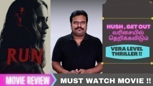 'Run (2020) Hollywood Thriller Review in Tamil by Filmi craft Arun'