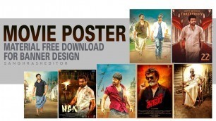 'Movie Poster Material Free Download For Banner Design | Sangharsh Editor'