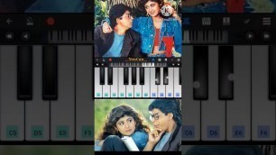 'Kitaben bahut si song piano tutorial | Baazigar movie | 90s hit song #srk #shorts #pianotutorial'