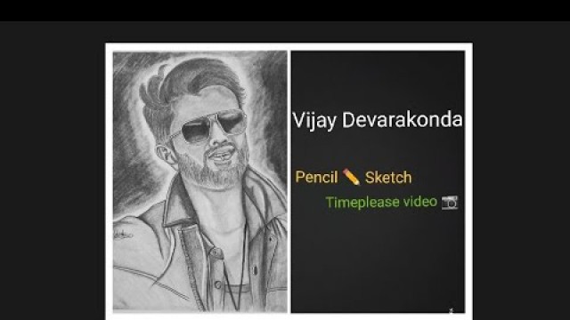 'Vijay Devarakonda Sketch|Taxiwala movie|Pencil sketch|Timeplease video|'