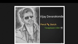 'Vijay Devarakonda Sketch|Taxiwala movie|Pencil sketch|Timeplease video|'