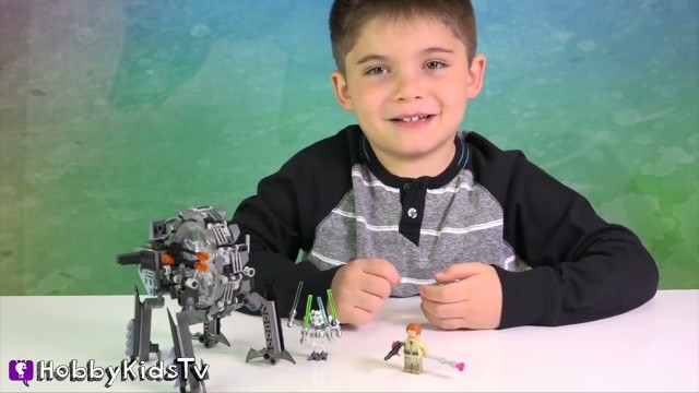 'Lego Star Wars Grievous Wheel Bike 75040 HobbyPig Build Review by HobbyKidsTV'