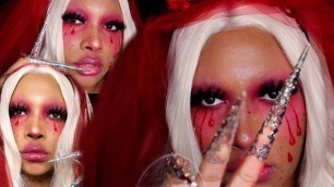 'Bloody Mary Halloween Makeup Look|SlayedByAjay'
