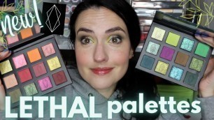 'NEW Lethal Cosmetics Palettes + Brushes | METAMORPHOSIS + EVERGREEN Swatches, Tutorial + Review'