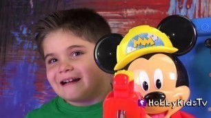 'Mickey Mouse Tool Workbench! Disney CAR, Toys Review + Play-Doh HobbyKidsTV'