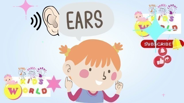 'Learn Body Parts Name in Hindi & English | Version 2 | Kids World'