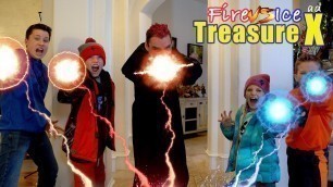 'Fire vs Ice Volcano Adventure! New Treasure X Gold'