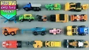 'Learning Construction Vehicles For Kids | Toy Videos'