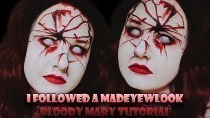 'I Followed MadeYewLook Bloody Mary Makeup Tutorial'