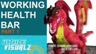 'Part 1 How To Make A Working Health Bar Gdevelop 5 Tutorial'