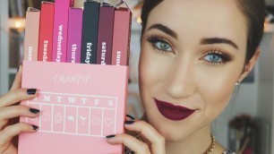 'COLOURPOP \"MOMENT OF WEEKNESS\" | LIP SWATCHES & REVIEW | ALLIE G BEAUTY'