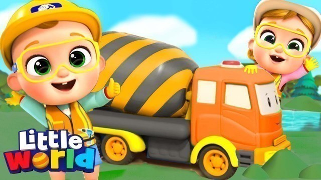 'Construction Workers Song  | Little World Kids Songs & Nursery Rhymes'
