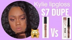 'Cheap Kylie Cosmetics Dupe| Maybelline Lip Gloss vs Kylie Lip Gloss'