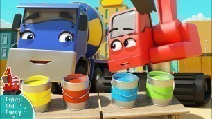 'Learn Your Colors - Construction Cartoon for Kids | Digley and Dazey'