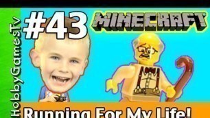 'Minecraft Floyd #43 Running For My Life! Xbox 360 Gameplay HobbyKids + Lego Floyd HobbyGamesTV'