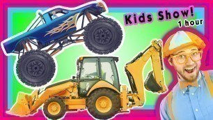 'Construction Vehicles Compilation | Machines for Kids | Toddler Show – Blippi'