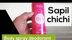 'Sapil chichi body spray review| malayalam|deodorant|top body spray|four femme|'