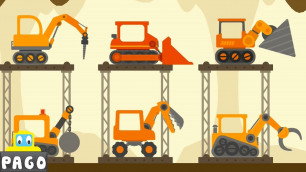 'Truck Construction The Excavator - Dinosaur Digger 4 – The Truck - Digger Cartoons for Children'