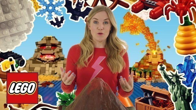'How do volcanoes work? Amazing educational facts about volcanoes! Stop Motion LEGO Learning For Kids'