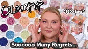'I\'m Not Missing Out On ColourPop.... Deconstructing my $300 ColourPop Haul! *mistakes were made*'