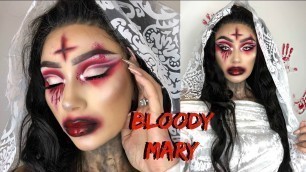 'Glam Bloody Mary | Halloween Tutorial ft Eullair Hair'
