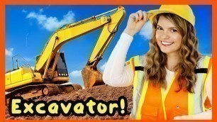 'Construction Vehicles for Kids | Excavator Videos for Children with Speedie DiDi'
