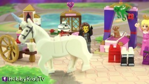 'RAINBOW UNICORN! Trixie + Mr. Pants Lego Princess Sleeping Beauty Review HobbyKidsTV'