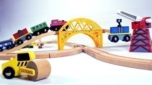 'construction train set - trains for children - train for kids - train videos - trains for kids'