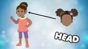 'Body Parts Kids learning video| My Body Parts Kids Animation video| Body parts cartoon animation'
