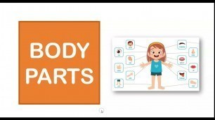'Body Parts For Kids | Learn Body Parts Name | English Vocabulary For Preschoolers | Kindergarten'