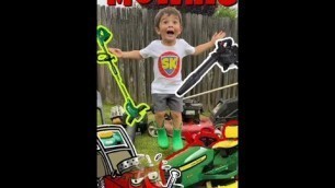 'Lawn Mower! Weed Eater! Blower! #shorts #shortvideo #trending #kids #toddler #toy #summer #lawncare'