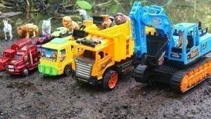 'Construction Vehicles Toys for kids| Excavator and Video for Children'