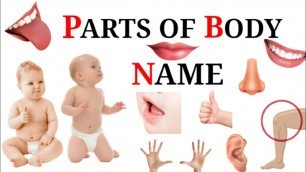 'Parts of Body Name in English | Human Body Parts Name | Learn Body Parts With Spelling | शरीर के अंग'
