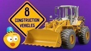'Kid\'s Construction Cartoon : Excavator, Crane, Dump Truck | Learning Construction Vehicles for Kids'