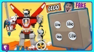 'VOLTRON vs LIE-GO Battle Adventure! LEGO Toy Review and Play by HobbyKidsTV'