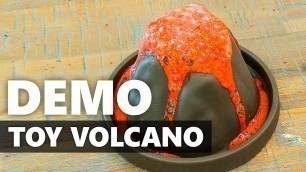 'Toy Volcano Eruption: Acid Base Reaction: Kids Science/Anko Volcano from Kmart'