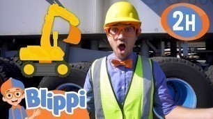 'Construction Vehicle Safety for Kids with Blippi! | 2 Hours of Blippi | Educational Videos for Kids'